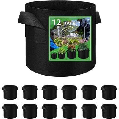 CSPARKV 10 gal Plant Grow Bags - Gardening Fabric Pots CSPARKV 10 gal Plant Grow Bags - Gardening Fabric Pots