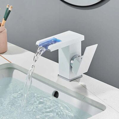 SJQKA - GrifoLED Cascada - Blanco - Faucet SJQKA - GrifoLED Cascada - Blanco - Faucet