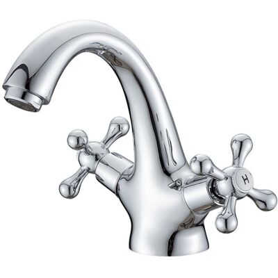 SJQKA - Retro Bathroom Faucet - Chrome - Faucet SJQKA - Retro Bathroom Faucet - Chrome - Faucet