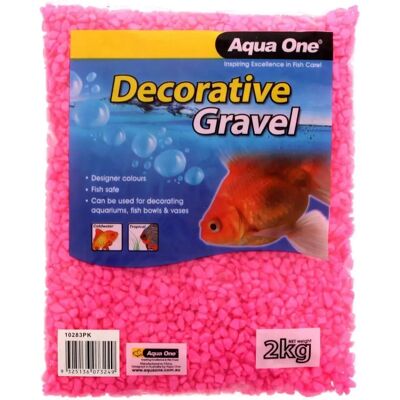 Aqua One - Decorative Coloured Gravel - Pink Aqua One - Decorative Coloured Gravel - Pink
