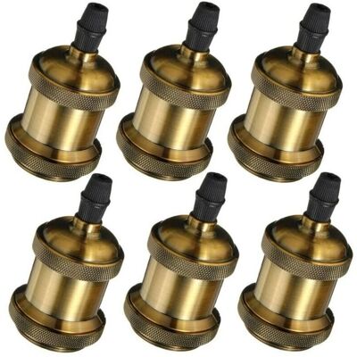 AXHUP - 6X E27 Vintage Portalampada - Bronze - Pendant Socket AXHUP - 6X E27 Vintage Portalampada - Bronze - Pendant Socket