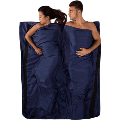 Liner en soie Navy Blue Sea To Summit - Double - Accessoires de voyage - Publicité Liner en soie Navy Blue Sea To Summit - Double - Accessoires de voyage - Publicité