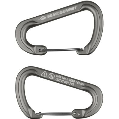 Sea To Summit - Karabiner Groß Titanium - Leichte Aluminium Ausrüstung - Nicht zum Klettern Sea To Summit - Karabiner Groß Titanium - Leichte Aluminium Ausrüstung - Nicht zum Klettern