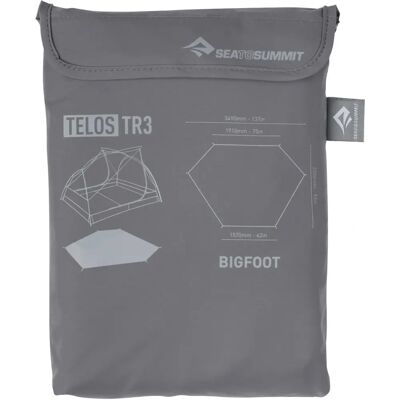 Empreinte Bigfoot Telos TR3 de Sea to Summit - Imperméable et Résistante à l'Abrasion - Gris Empreinte Bigfoot Telos TR3 de Sea to Summit - Imperméable et Résistante à l'Abrasion - Gris