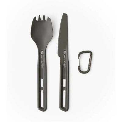 Set Posate Frontier UL di Sea to Summit - Spork e Coltello - Grigio Set Posate Frontier UL di Sea to Summit - Spork e Coltello - Grigio