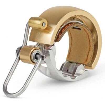 Knog OI Luxe Sonnette pour Vélo - Laiton - Petit - Publicité Knog OI Luxe Sonnette pour Vélo - Laiton - Petit - Publicité