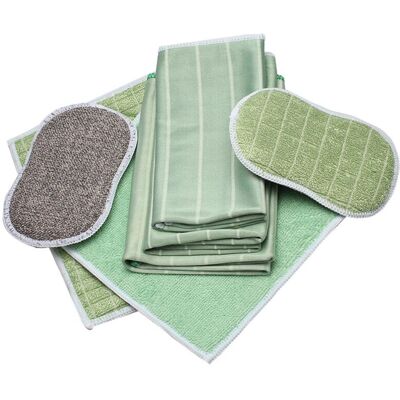 GOTRAYS - 6-pc Bamboo microfiber cloth set - Cleaning cloths GOTRAYS - 6-pc Bamboo microfiber cloth set - Cleaning cloths