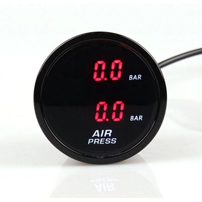 GOTRAYS - AIR Press 2 - Red - 2 inch LED - Pressure Gauge GOTRAYS - AIR Press 2 - Red - 2 inch LED - Pressure Gauge