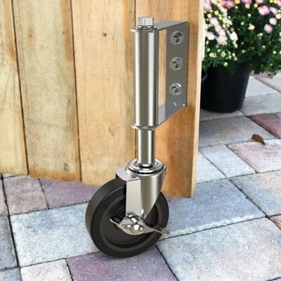 GENERIC - Rueda de Puerta con Resorte 100mm - Freno GENERIC - Rueda de Puerta con Resorte 100mm - Freno