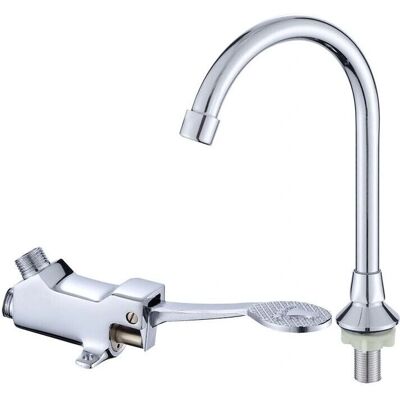 GOTRAYS - Pedal Faucet Set - Copper/ABS - Bathroom Faucet GOTRAYS - Pedal Faucet Set - Copper/ABS - Bathroom Faucet