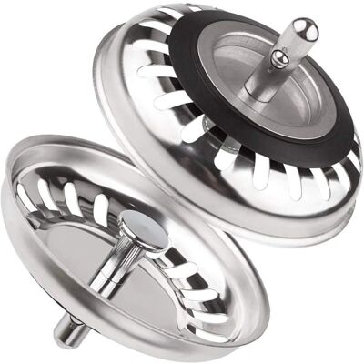 GOTRAYS - 2pc - 79.3mm - Acero Inoxidable - Sink Filter GOTRAYS - 2pc - 79.3mm - Acero Inoxidable - Sink Filter