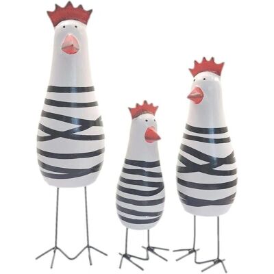 GOTRAYS - Pollo Trio - wood - Decorative sculpture GOTRAYS - Pollo Trio - wood - Decorative sculpture
