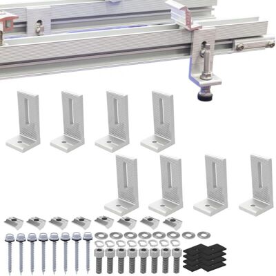 GOTRAYS - L-Foot - Aluminum - Roof tile steel - Solar bracket GOTRAYS - L-Foot - Aluminum - Roof tile steel - Solar bracket