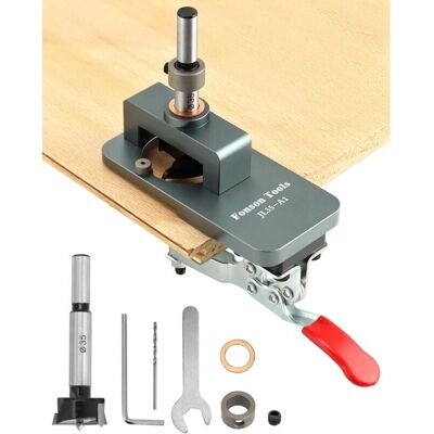 GOTRAYS Dima per cerniera da 35 mm - 35 mm hinge guide - aluminum alloy - Drilling jig GOTRAYS Dima per cerniera da 35 mm - 35 mm hinge guide - aluminum alloy - Drilling jig