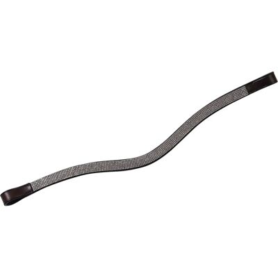 Collegiate Gebogener Silberkette Stirnband - Braun - Voll Collegiate Gebogener Silberkette Stirnband - Braun - Voll