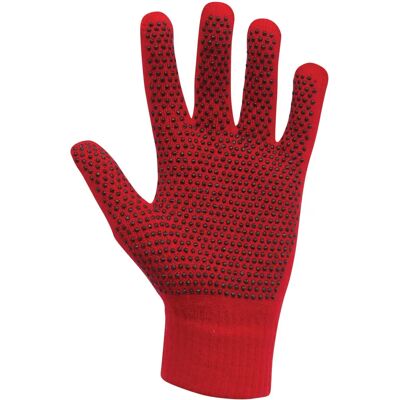 Dublin Magic Pimple Grip Reithandschuhe - Erwachsene Rot Dublin Magic Pimple Grip Reithandschuhe - Erwachsene Rot