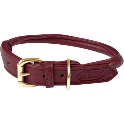 Weatherbeeta Maroon Leder Hundehalsband - Medium - Hundehalsband Weatherbeeta Maroon Leder Hundehalsband - Medium - Hundehalsband