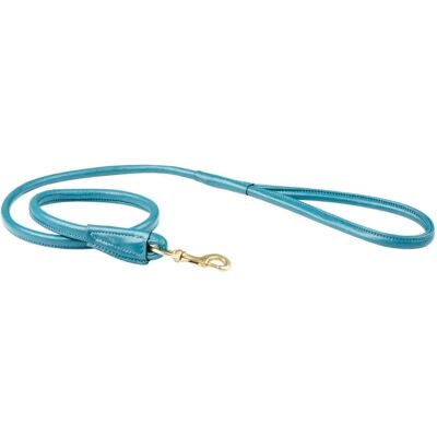 Laisse en Cuir Tourné WeatherBeeta - Bleu Sarcelle - Moyen - Publicité Laisse en Cuir Tourné WeatherBeeta - Bleu Sarcelle - Moyen - Publicité