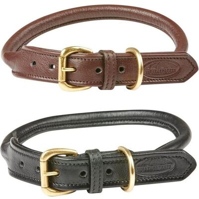 WeatherBeeta XX-Large Brauner Runder Lederhalsband - Hundehalsband WeatherBeeta XX-Large Brauner Runder Lederhalsband - Hundehalsband