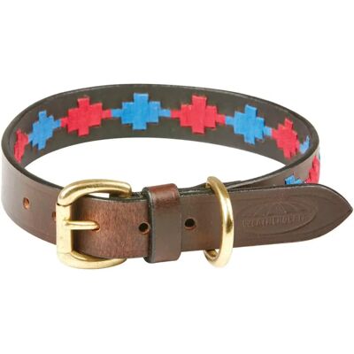 WeatherBeeta Polo Hundehalsband - Beaufort Braun/Rosa/Blau - XX-Large WeatherBeeta Polo Hundehalsband - Beaufort Braun/Rosa/Blau - XX-Large