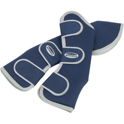 WeatherBeeta Navy/Silber Weite Tab Lange Reiseschuhe - Pferde-Reitstiefel WeatherBeeta Navy/Silber Weite Tab Lange Reiseschuhe - Pferde-Reitstiefel