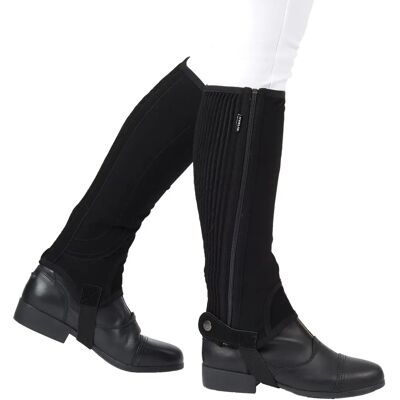 Dublin Easy-Care Half Chaps - Schwarz Kind Mittel - Half Chaps Dublin Easy-Care Half Chaps - Schwarz Kind Mittel - Half Chaps
