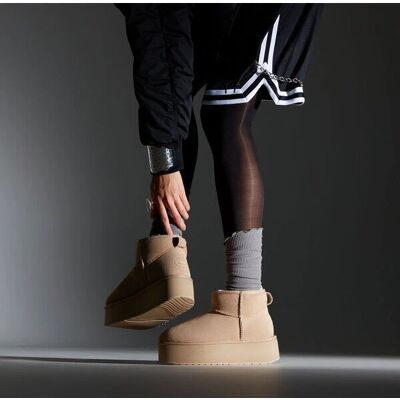 Emu Australia W13082ALMOND Micro Flatform Bottes - Bottes - Publicité Emu Australia W13082ALMOND Micro Flatform Bottes - Bottes - Publicité