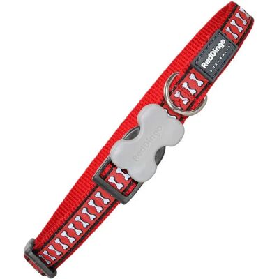 Collare per cani Red Dingo Riflettente - Nylon resistente, Fit sicuro Collare per cani Red Dingo Riflettente - Nylon resistente, Fit sicuro