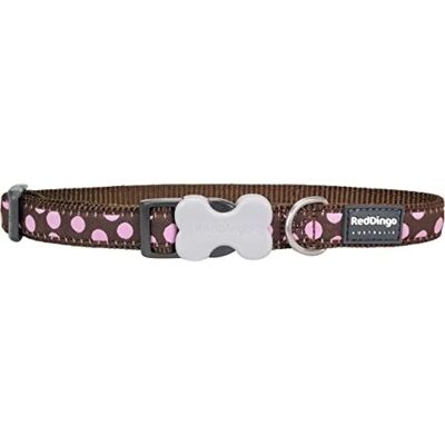 Red Dingo Pink Spots Dog Collar - Dog collar Red Dingo Pink Spots Dog Collar - Dog collar