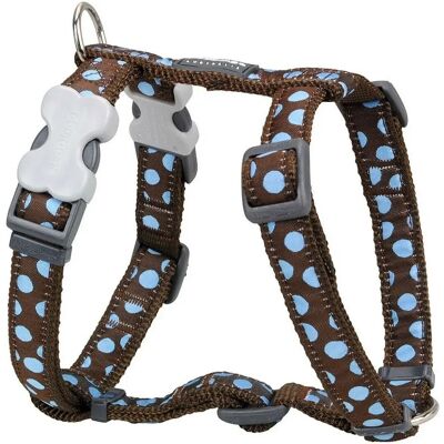 Harnais pour Chien Red Dingo à pois bleus et marron - Harnais - Publicité Harnais pour Chien Red Dingo à pois bleus et marron - Harnais - Publicité