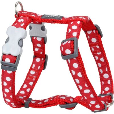 Harnais pour Chien Red Dingo Blanc à Pois - Réglable 46-76 cm - Accessoire pour Animal - Publicité Harnais pour Chien Red Dingo Blanc à Pois - Réglable 46-76 cm - Accessoire pour Animal - Publicité