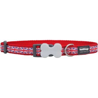 Red Dingo Collar rd 12 mm x 20-32 cm - Union Jack Flag - Dog Collar Red Dingo Collar rd 12 mm x 20-32 cm - Union Jack Flag - Dog Collar