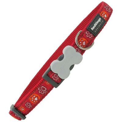 Red Dingo Animal Footprint Dog Collar - Dog Collar Red Dingo Animal Footprint Dog Collar - Dog Collar