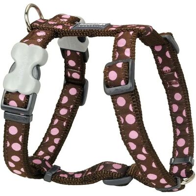 Red Dingo Dog Harness Pink Brown Spots - 30-48 cm Red Dingo Dog Harness Pink Brown Spots - 30-48 cm