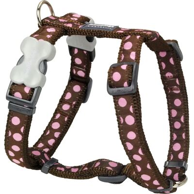 Imbracatura per Cani Pink Spots Red Dingo - Stile Sport, 37-61 cm Imbracatura per Cani Pink Spots Red Dingo - Stile Sport, 37-61 cm
