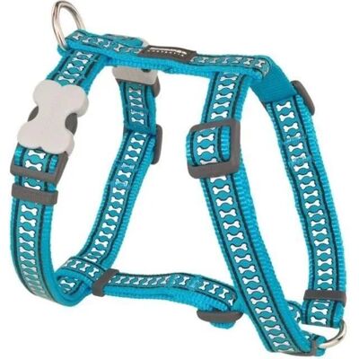 Correa para Perro Red Dingo Hueso Reflectante Turquesa - Arnés para Perro Correa para Perro Red Dingo Hueso Reflectante Turquesa - Arnés para Perro