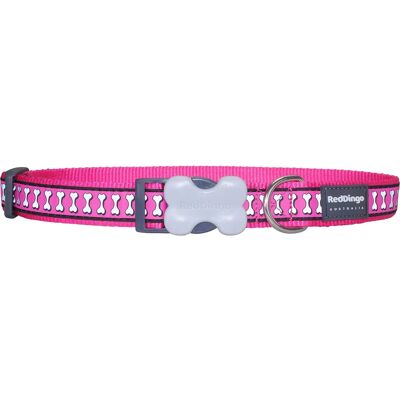 Red Dingo Fuchsia Reflective Dog Collar - 1.5x24-36cm Red Dingo Fuchsia Reflective Dog Collar - 1.5x24-36cm