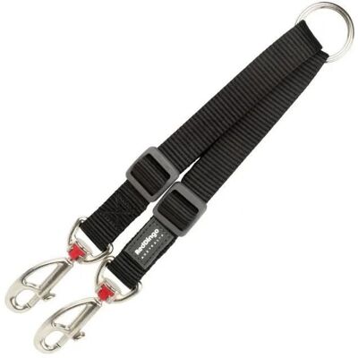 Accoppiatore per Guinzaglio Cane Nero Red Dingo - Cane Accoppiatore per Guinzaglio Cane Nero Red Dingo - Cane