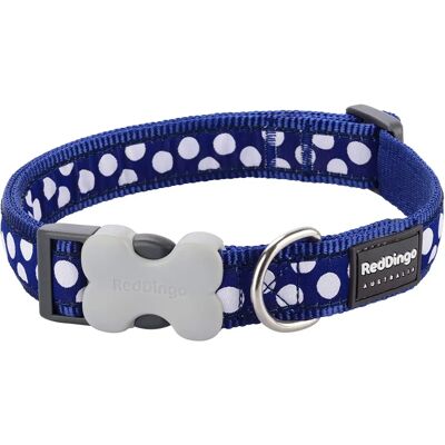 Red Dingo - Bucklebone - Rouge avec taches blanches - Dog Collar - Publicité Red Dingo - Bucklebone - Rouge avec taches blanches - Dog Collar - Publicité