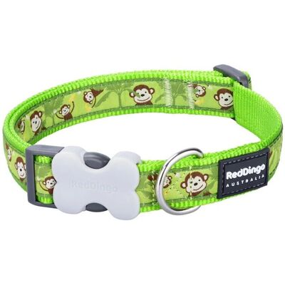 Red Dingo STYLE MONKEY LIME GREEN Dog collar - Dog Red Dingo STYLE MONKEY LIME GREEN Dog collar - Dog