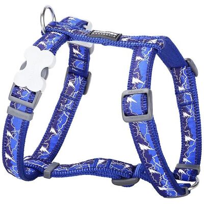 Red Dingo STYLE LIGHTNING Dog Harness - Navy Blue Red Dingo STYLE LIGHTNING Dog Harness - Navy Blue