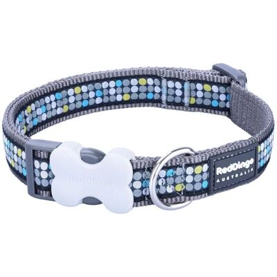 Red Dingo Dog Collar - Modern Grey 15mm 24-36cm Red Dingo Dog Collar - Modern Grey 15mm 24-36cm