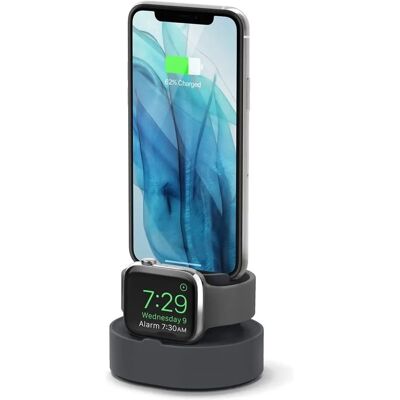 Support de Charge Apple Watch - Station de charge double pour iPhone & AirPods - Publicité Support de Charge Apple Watch - Station de charge double pour iPhone & AirPods - Publicité
