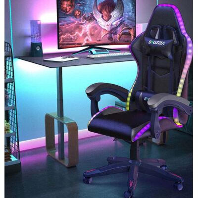 Bigzzia - Ergonomic Gaming Chair - Black - Chair Bigzzia - Ergonomic Gaming Chair - Black - Chair