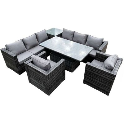 Fimous 8-Sitzer Ecksofa-Set - Gartengartenmöbel Fimous 8-Sitzer Ecksofa-Set - Gartengartenmöbel