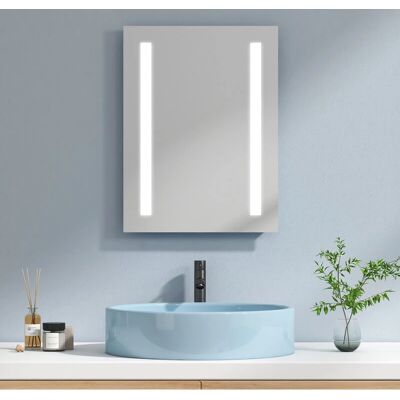 Emke - Espejo baño LED 45x60 - 45x60 cm - 6500K White - Mirror Emke - Espejo baño LED 45x60 - 45x60 cm - 6500K White - Mirror