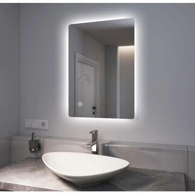 EMKE LED 70x50 - espejo de baño retroiluminado luz blanca fría EMKE LED 70x50 - espejo de baño retroiluminado luz blanca fría