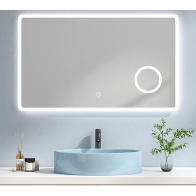 EMKE - 100x60cm - 3X Lupa - IP44 - Espejo de Baño EMKE - 100x60cm - 3X Lupa - IP44 - Espejo de Baño