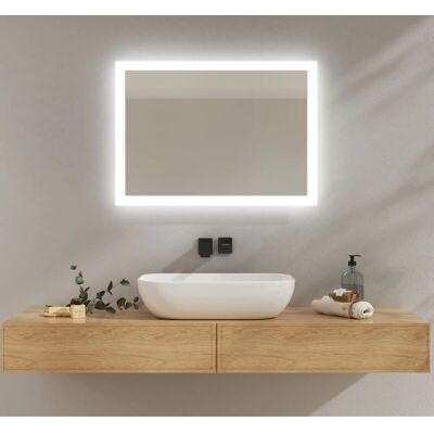 Espejo de baño Emke con interruptor táctil - Antivaho, dos colores de luz Espejo de baño Emke con interruptor táctil - Antivaho, dos colores de luz