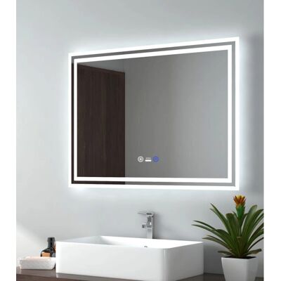 Espejo de baño LED inteligente Emke con sensor de movimiento - antivaho - brillo ajustable Espejo de baño LED inteligente Emke con sensor de movimiento - antivaho - brillo ajustable